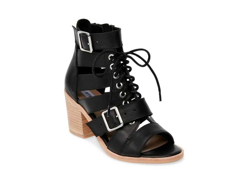 JACKSON BLACK LEATHER - Shoes - Steve Madden Canada
