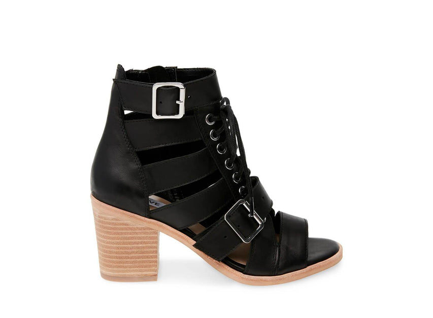 JACKSON BLACK LEATHER - Shoes - Steve Madden Canada