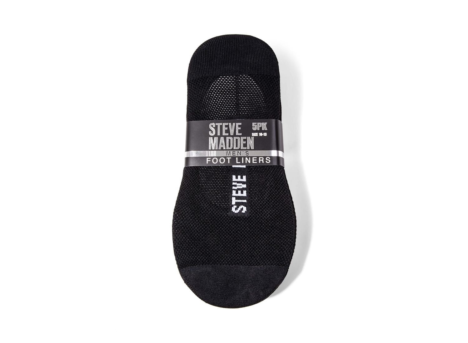 5PK MEN ALL BLACK FOOTIES BLACK - Accessories - Steve Madden Canada