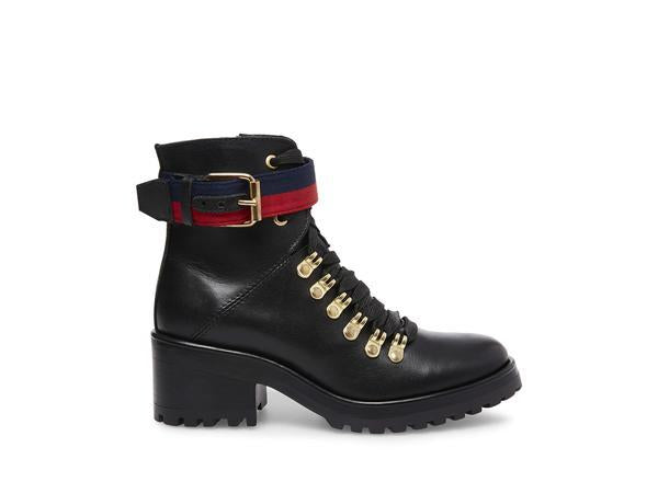 GEORGIANA BLACK LEATHER - Shoes - Steve Madden Canada